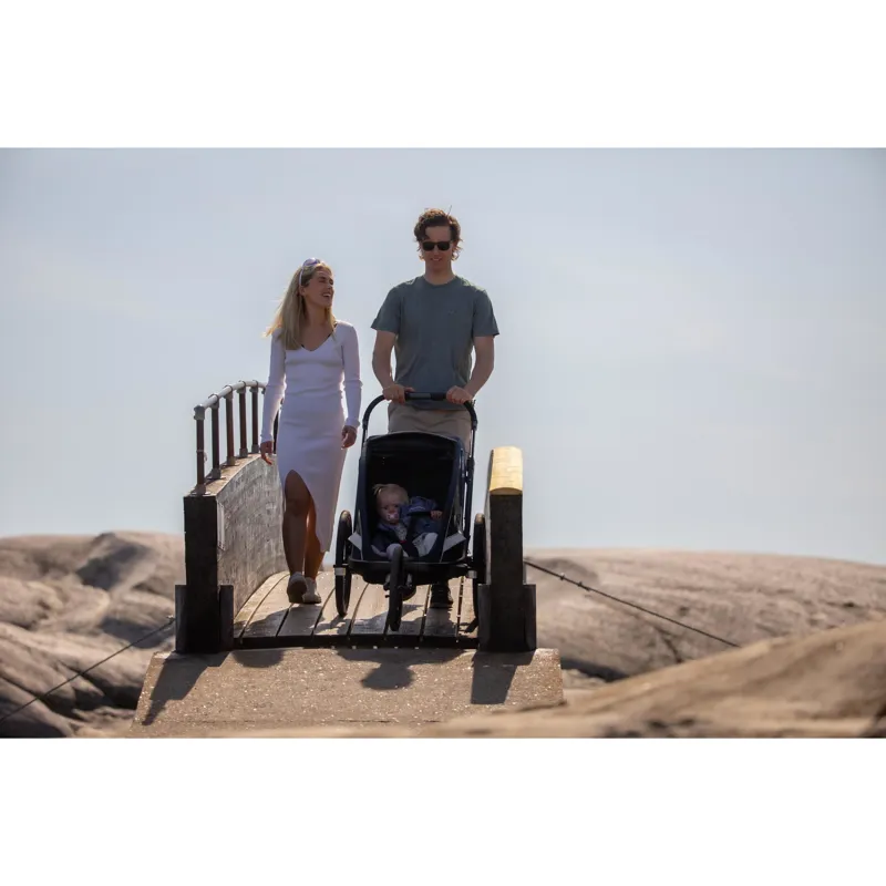 Hamax Breeze Child Single Bike Trailer in Navy/ Cream-5