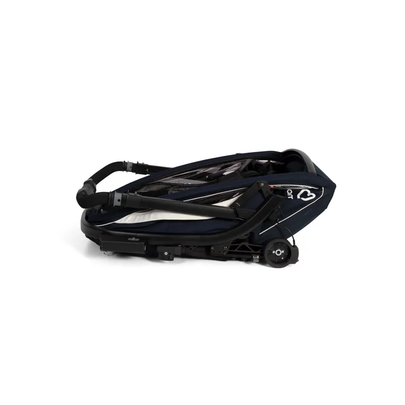 Hamax Breeze Twin Child Bike Trailer in White/ Green-8