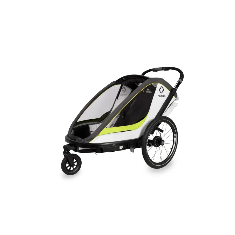 Hamax Breeze Twin Child Bike Trailer in Navy / Cream-2