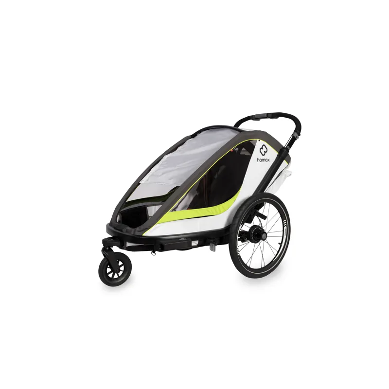 Hamax Breeze Twin Child Bike Trailer in Navy / Cream-5