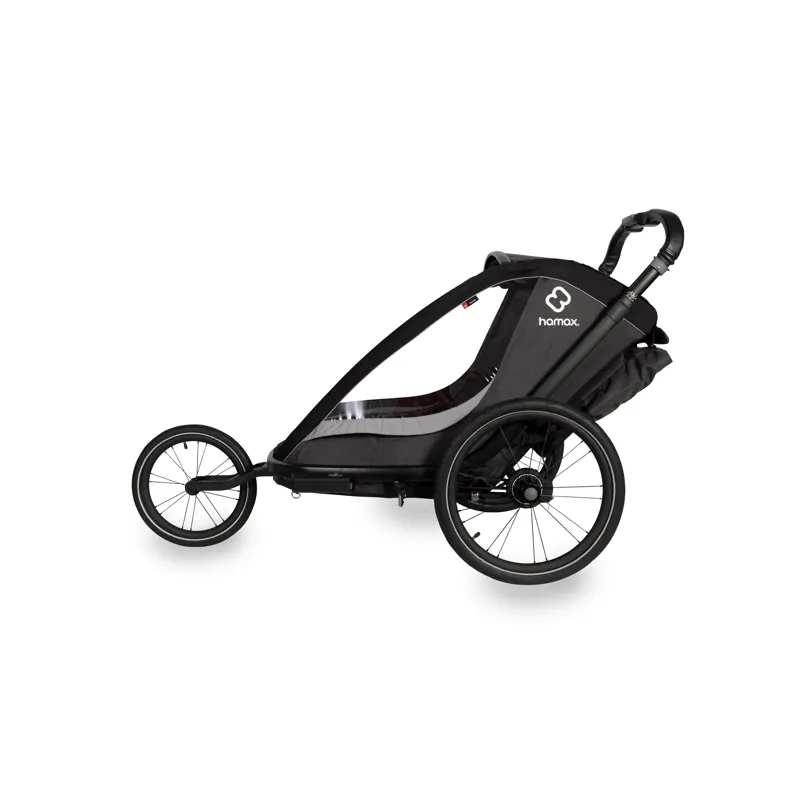 Hamax Cocoon Single Child Bike Trailer in Grey/Black-1