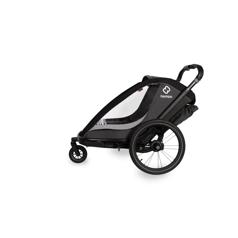 Hamax Cocoon Single Child Bike Trailer in Grey/Black-2