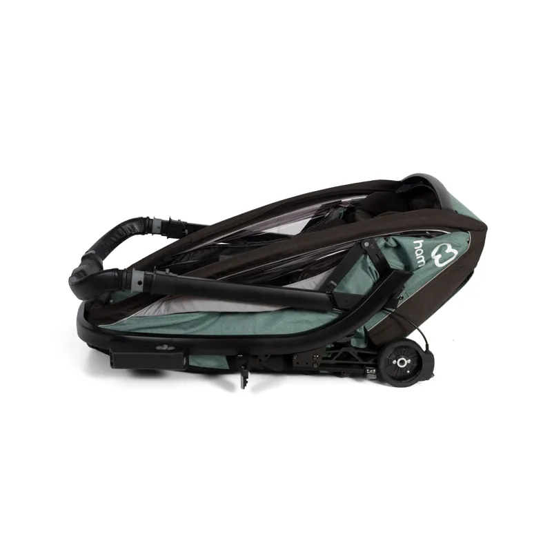 Hamax Cocoon Twin Child Bike Trailer in Green / Black-8