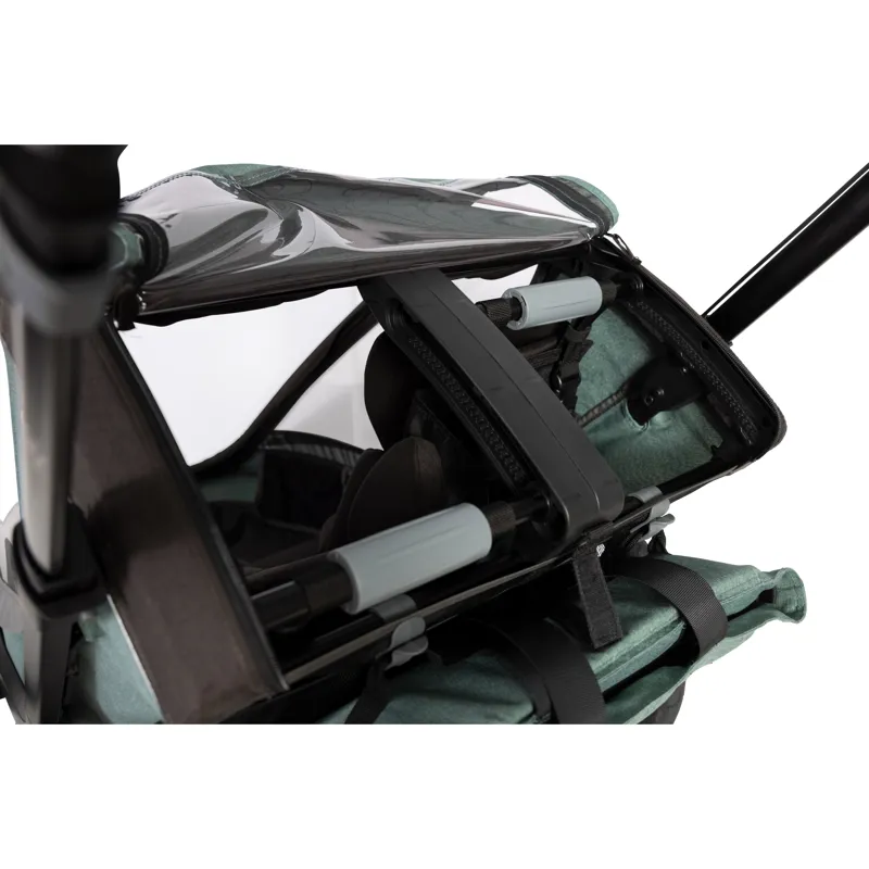 Hamax Cocoon Twin Child Bike Trailer in Green / Black-5