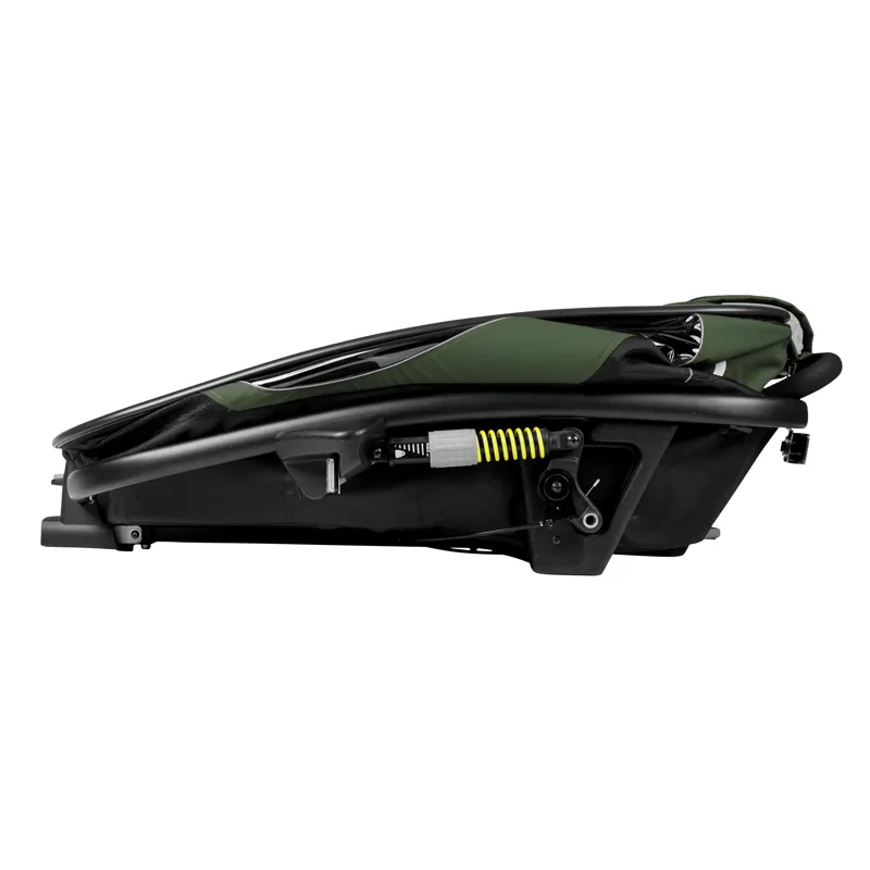 Hamax Outback Single Child Bike Trailer in Green/Black-4