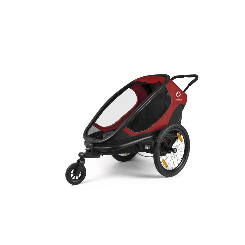 Hamax Outback Single Child Bike Trailer in Red/Black-1