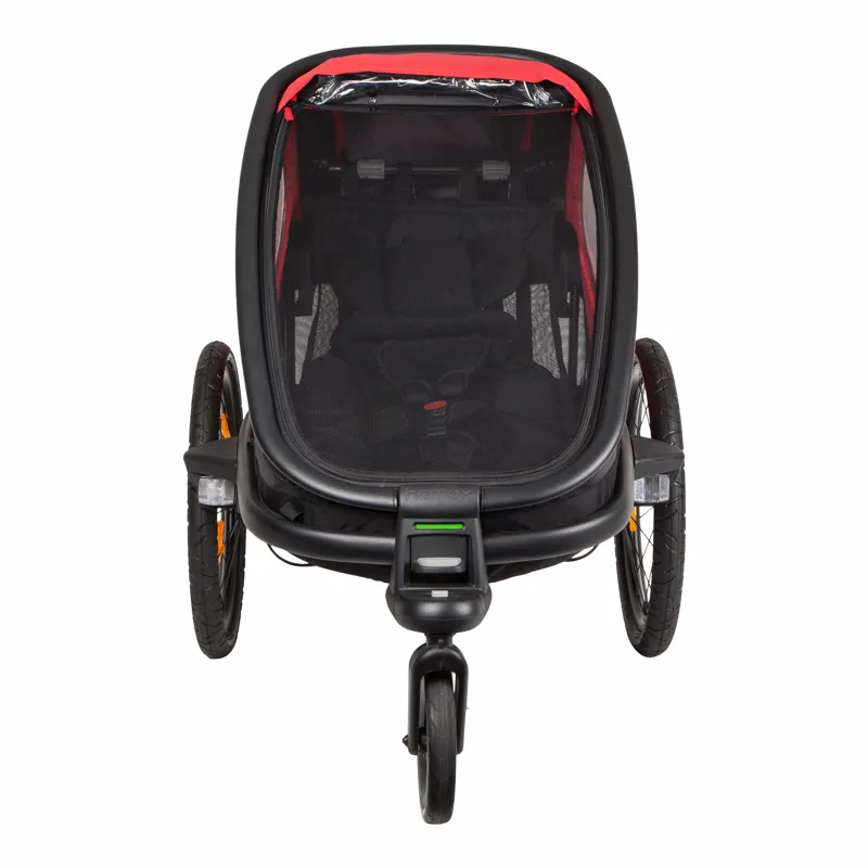 Hamax Outback Single Child Bike Trailer in Red/Black-2
