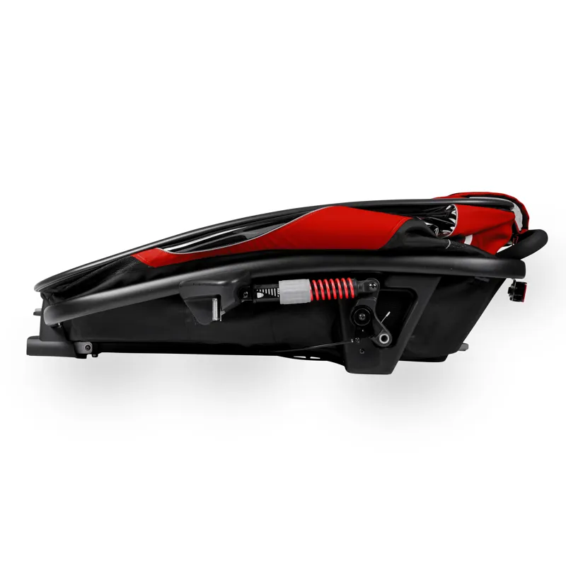 Hamax Outback Single Child Bike Trailer in Red/Black-4