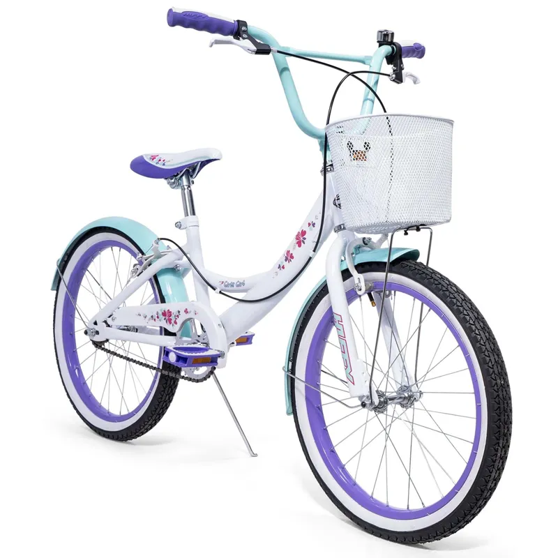 Huffy 20 Girly Girl Kids Bike in White-1