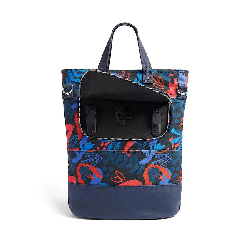Hill and Ellis Ada 16L Canvas Pannier Bag in Modern Floral-2