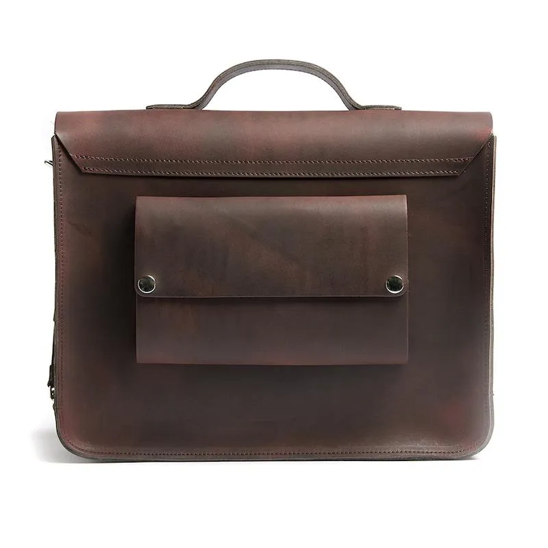 Hill and Ellis FREDDIE BROWN LEATHER CYCLE BAG