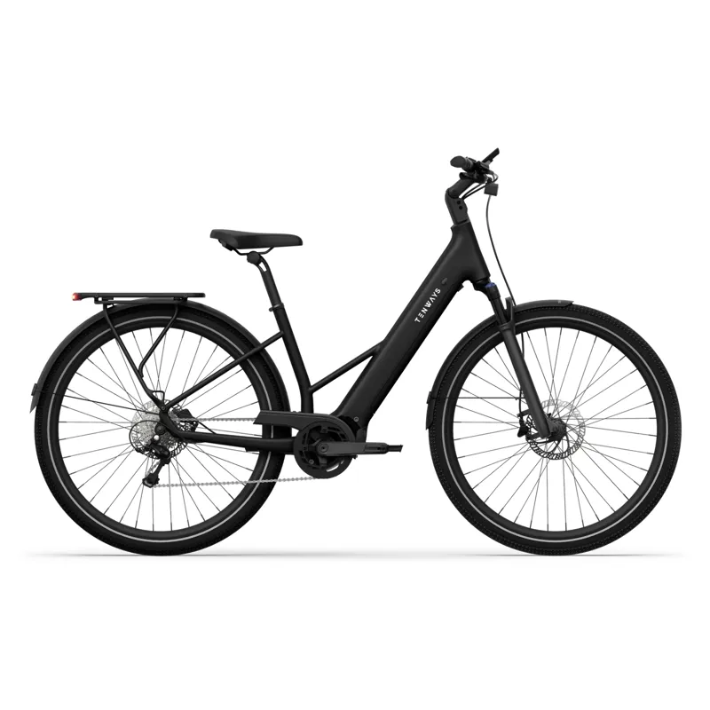 Tenways AGO AIR Electric Hybrid Bike in Midnight Black
