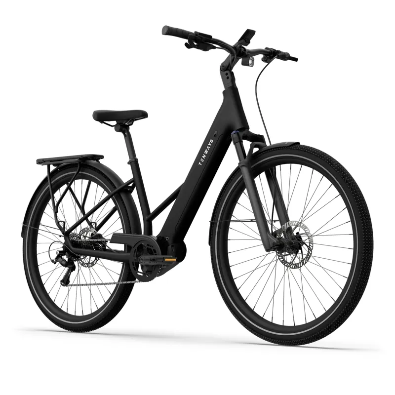 Tenways AGO AIR Electric Hybrid Bike in Midnight Black-1
