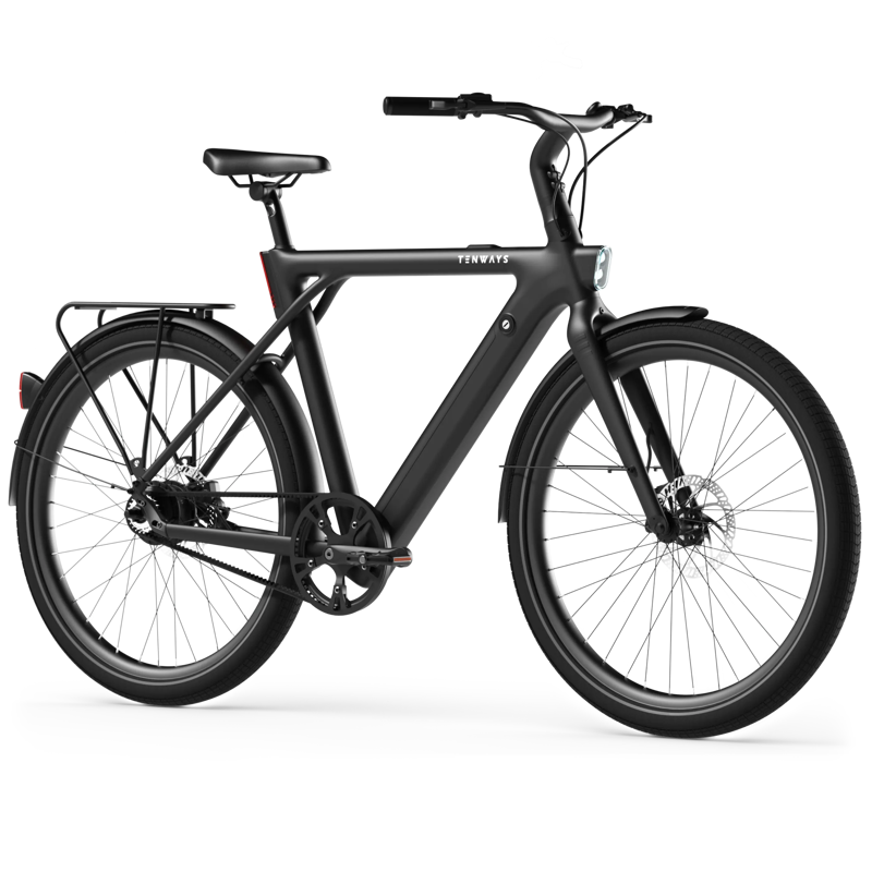 Tenways CGO009 Smart City eBike in Midnight Black-1