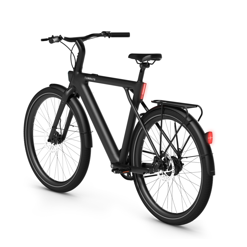 Tenways CGO009 Smart City eBike in Midnight Black-2