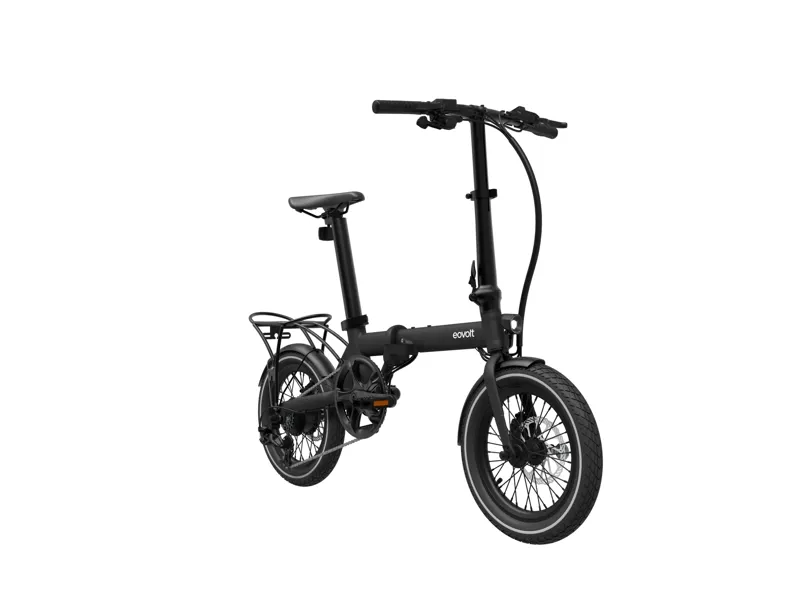 Eovolt Morning 16 inch Folding Electric Bike in Onyx Black-1