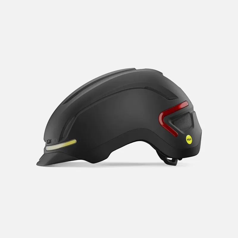 Giro Ethos MIPS LED Urban Helmet in Matte Black with Turn Signals-2