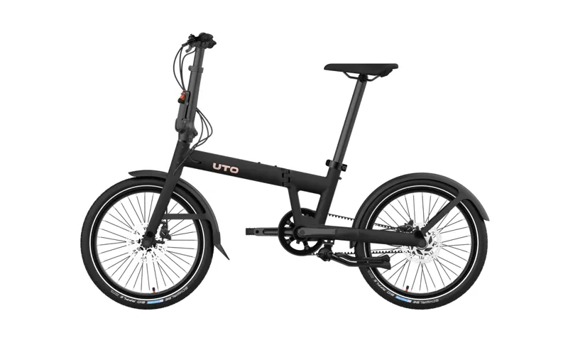 UTO PRO20 NE 20 inch Folding Bike in Black Onyx - Non Electric-4