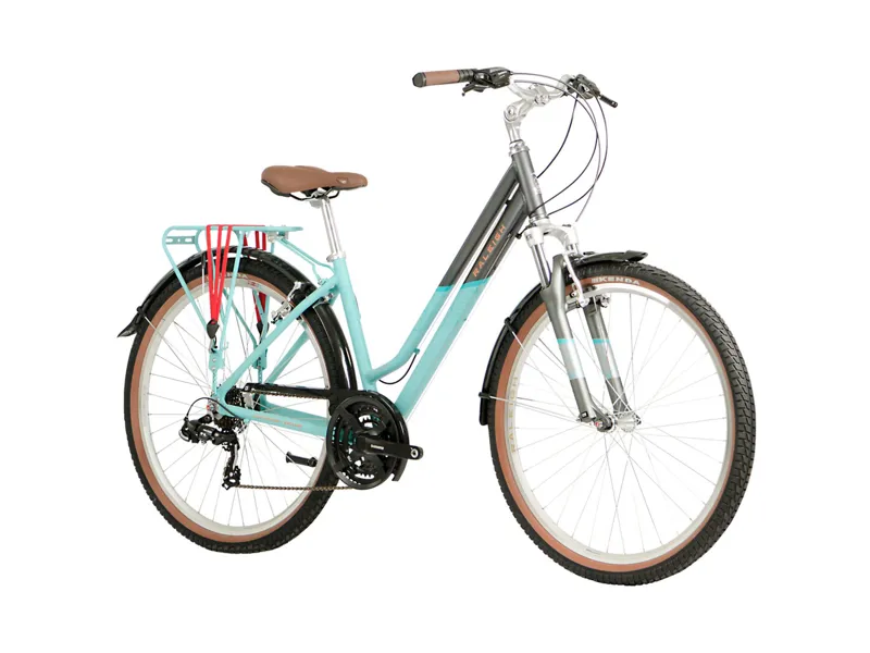 Raleigh Pioneer  650b Trail Hybrid Bike in Aqua-1