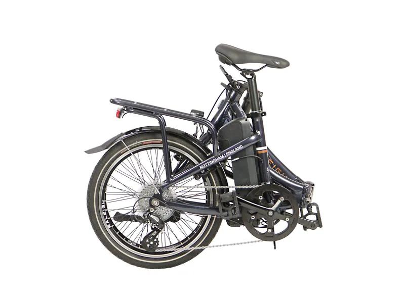 raleigh folding bike blue