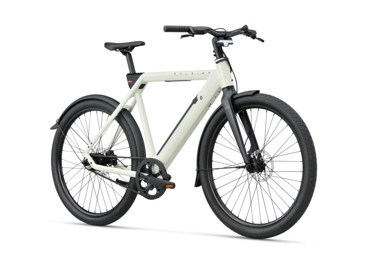 NEW - Raleigh ONE Smart City Electric Bike in Off White-1