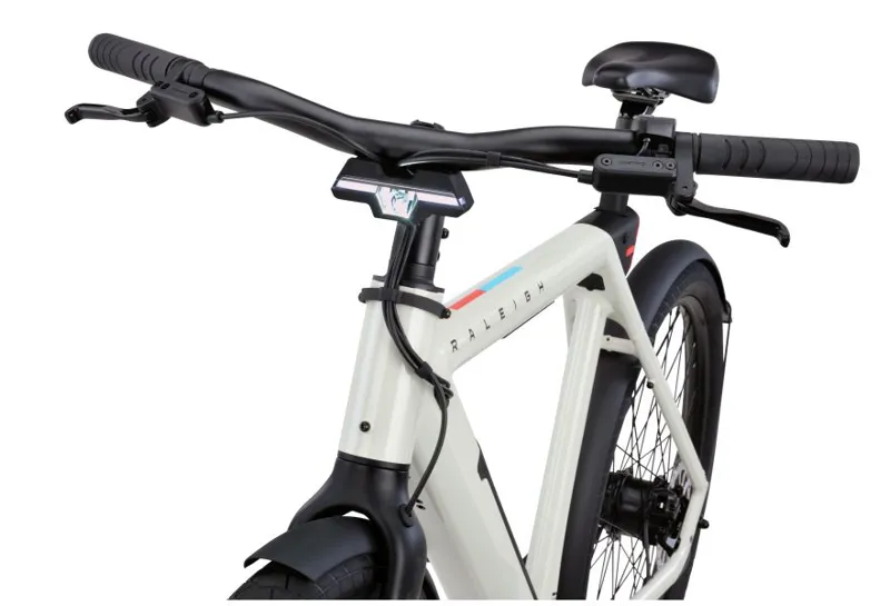 NEW - Raleigh ONE Smart City Electric Bike in Off White-4