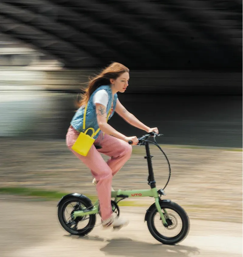 UTO OG16 inch Folding eBike in Desert Sand-11