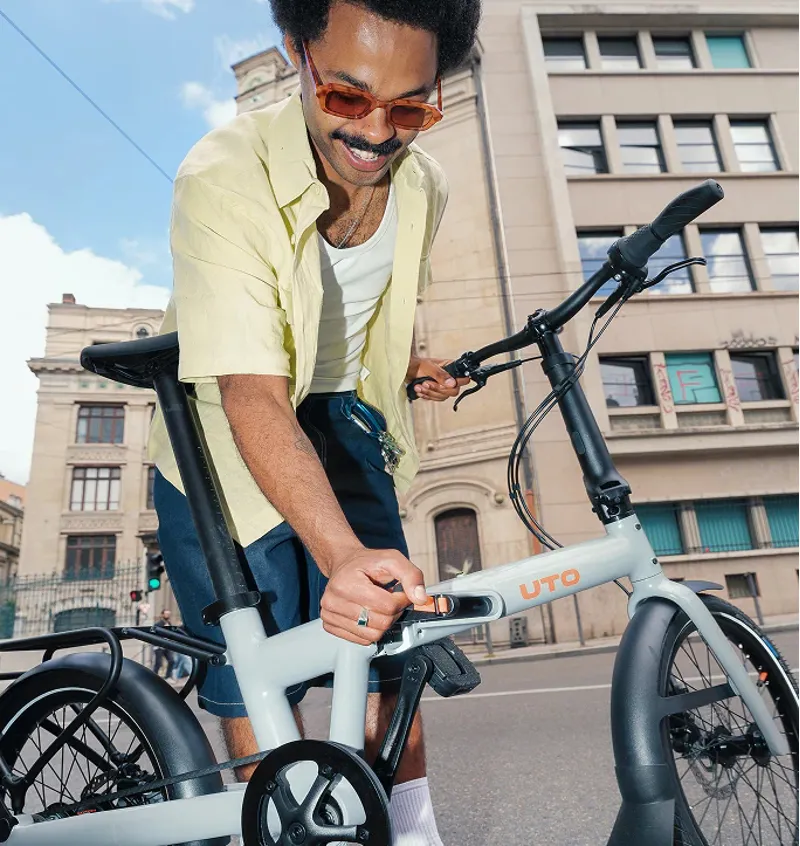 UTO PRO20 NE 20 inch Folding Bike in Black Onyx - Non Electric-13