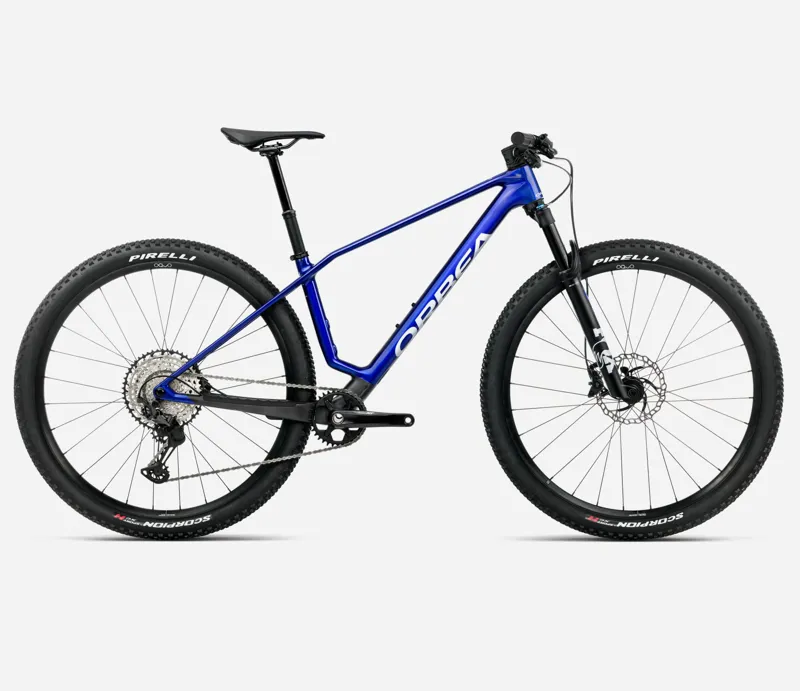 NEW - Orbea Alma M20 Mountain Bike in Blue - Carbon Raw Matt