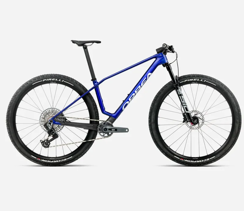 NEW - Orbea Alma M-PRO Mountain Bike in Blue - Carbon Raw Matt