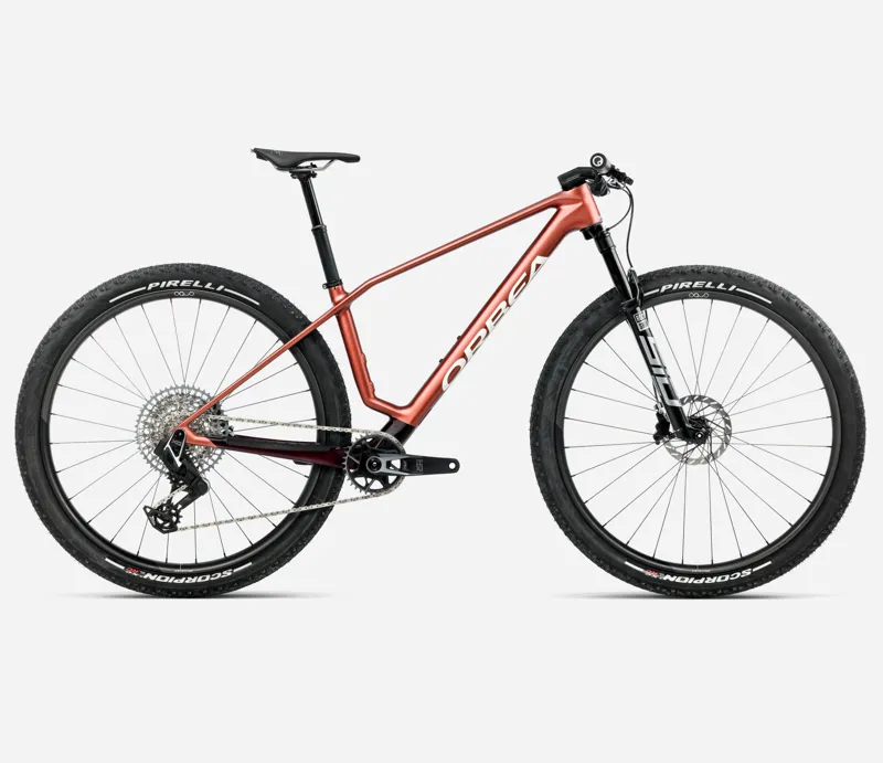 NEW - Orbea Alma M-Team AXS Mountain Bike in Mars Red Matt - Burgundy Red
