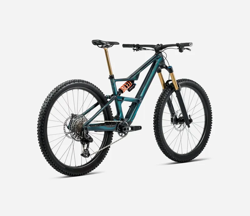 NEW - Occam Lt M-Team Mountain Bike in Escape Green - Carbon View-1