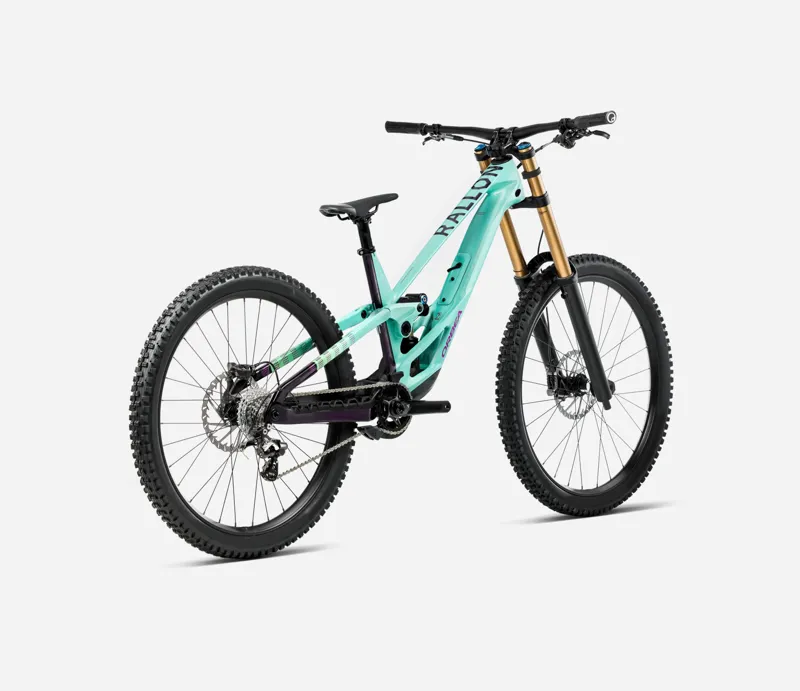 NEW - Orbea Rallon D- Ltd Mountain Bike in Aloha Green - Fantasy Purple Carbon View-1