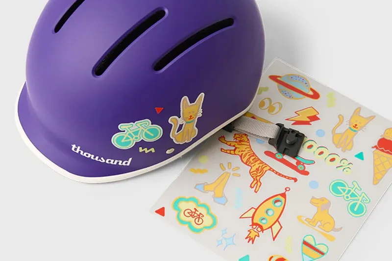 NEW - Thousand Party Purple Jr Kids Helmet-7