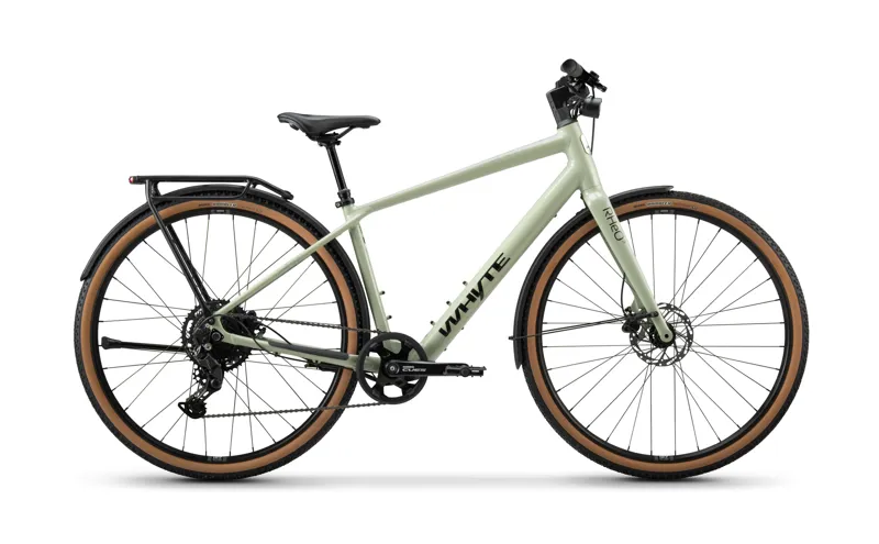 NEW - Whyte RHeO 3 eCity and Leisure Bike in Gloss Sage Green