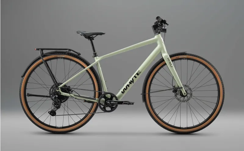 NEW - Whyte RHeO 3 eCity and Leisure Bike in Gloss Sage Green-1
