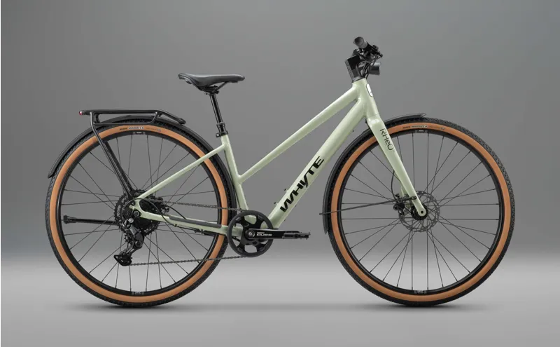 NEW - Whyte RHeO 3 ST eCity and Leisure eBike in Gloss Sage Green-1