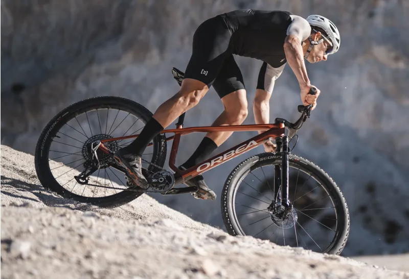 NEW - Orbea Alma M-PRO Mountain Bike in Blue - Carbon Raw Matt-4