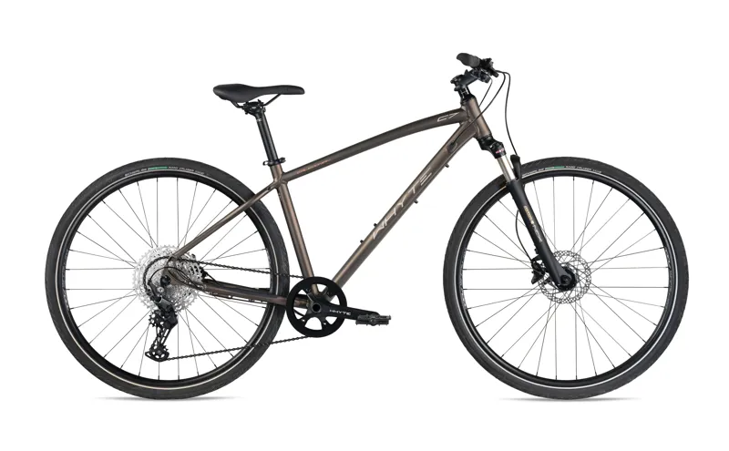 Whyte Caledonian V4 Hybrid Bike in Matt Bronze Silver/Copper