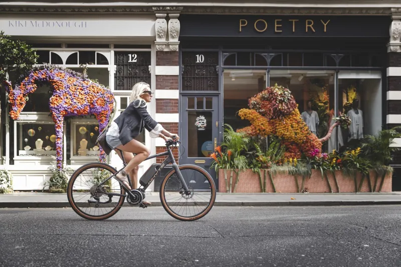 Whyte Highgate Compact Matt Granite with Silver Magenta Electric Bike-5