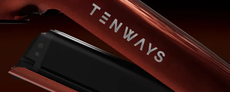 Tenways AGO AIR Electric Hybrid Bike in Velevet Red-12