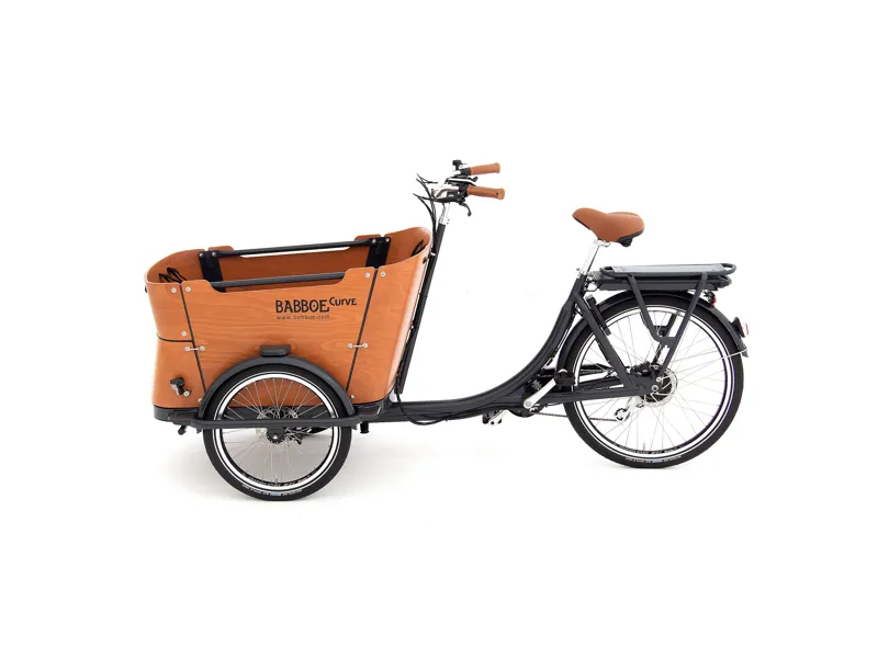 Curve E 500wh Cargo Electric Bike in Black-1