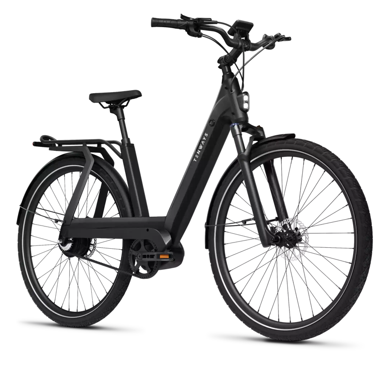 Tenways AGO T Hybrid eBike in Midnight Black-1