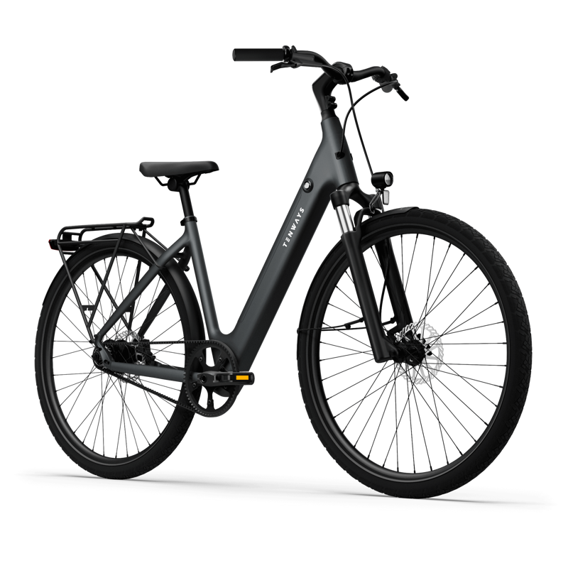 Tenways CGO800S Lightweight City eBike in Midnight Black-1