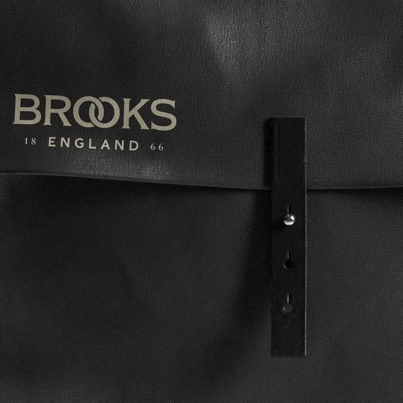 Brooks Brick Lane Roll-up Pannier Bags in Black-5