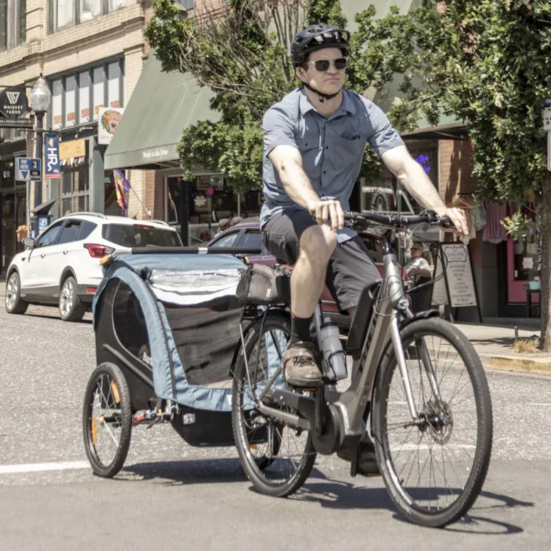 Burley Encore X Bike Trailer in Blue-5