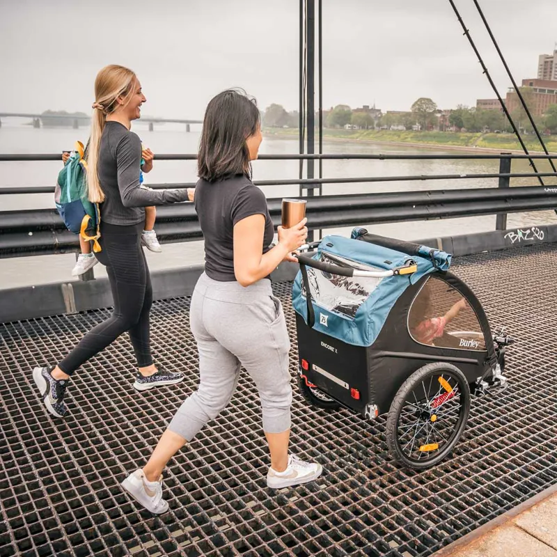Burley Encore X Bike Trailer in Blue-6