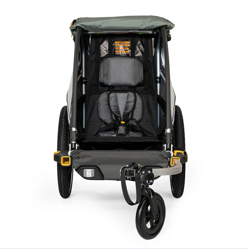 Burley D Lite X Single Bike Trailer / Stroller in Green-4