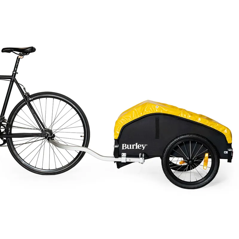 Burley Nomad Cargo Bike Trailer in Black/Yellow-3