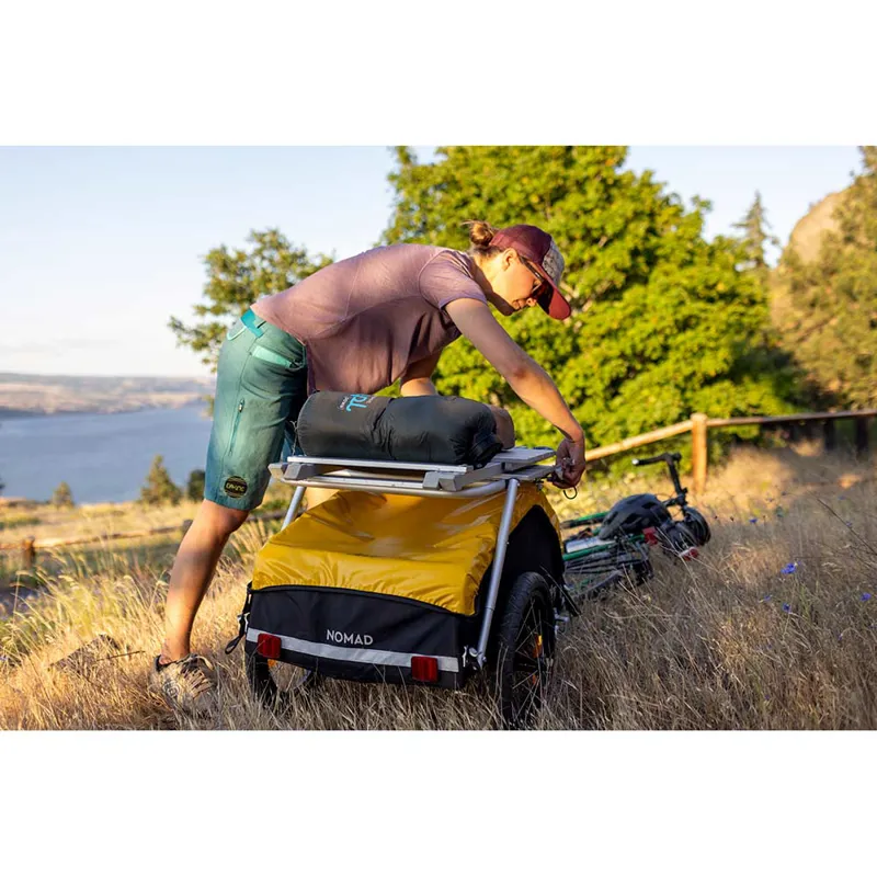 Burley Nomad Cargo Bike Trailer in Black/Yellow-6